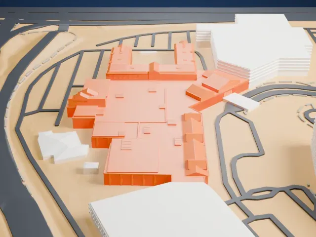 Silverton model, West view