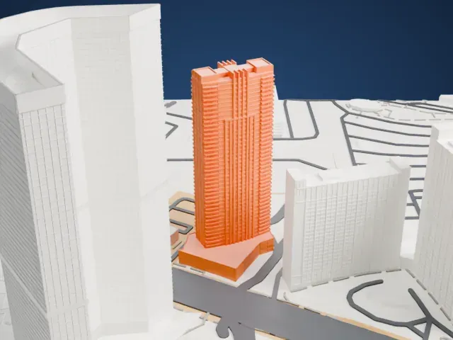 Sky Las Vegas model, East view
