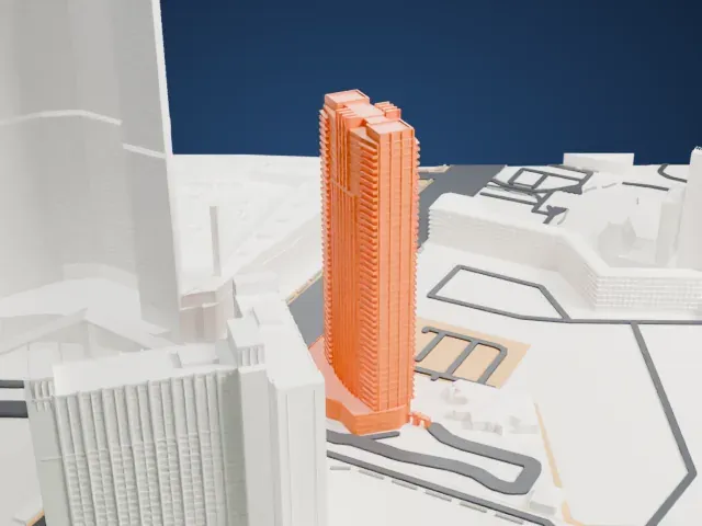 Sky Las Vegas model, North view