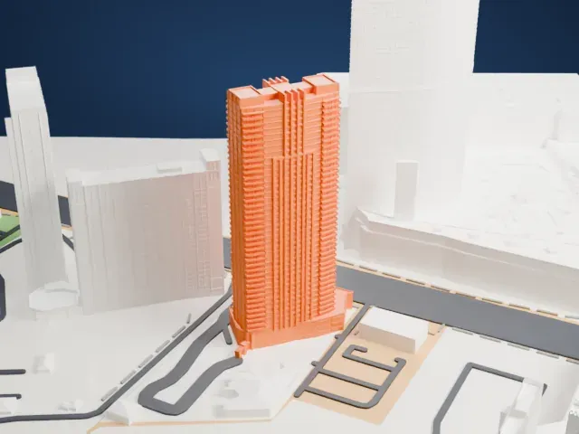 Sky Las Vegas model, West view
