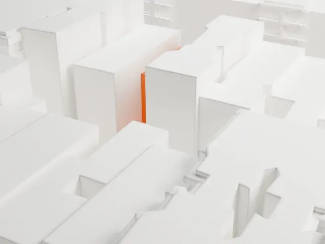 Slovenian Church of St. Cyril in New York model, South view
