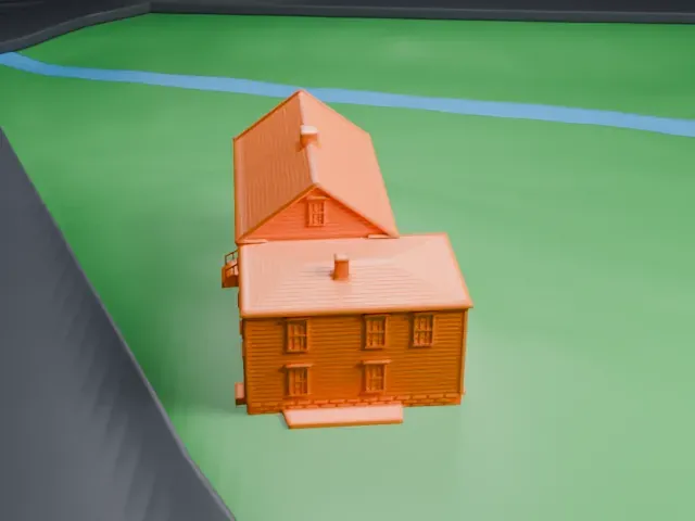 Smith Tavern model, East view