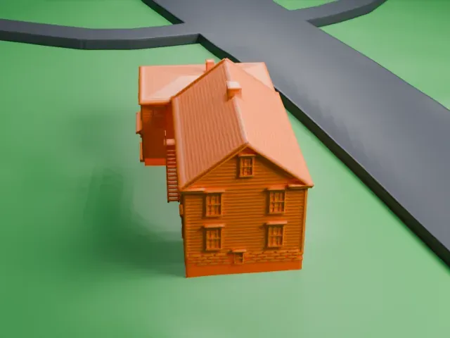 Smith Tavern model, West view
