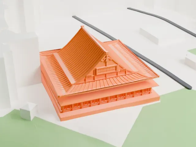 Sōji-ji model, North view