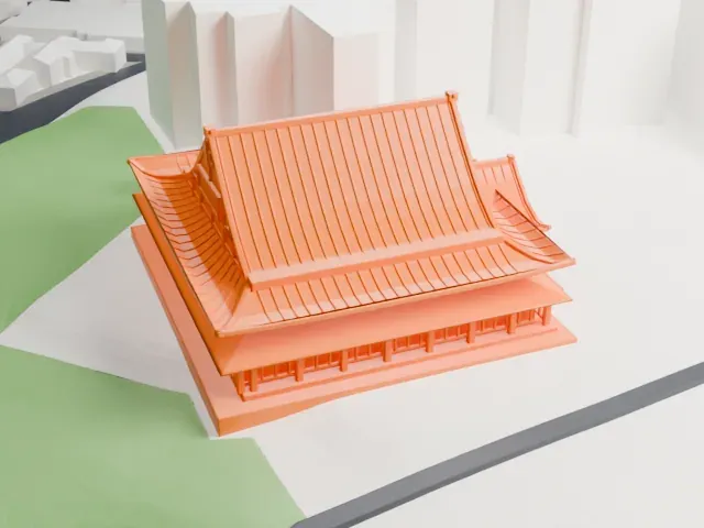 Sōji-ji model, West view