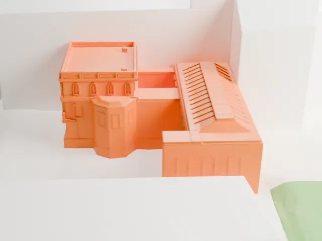 Sorolla Museum model, East view