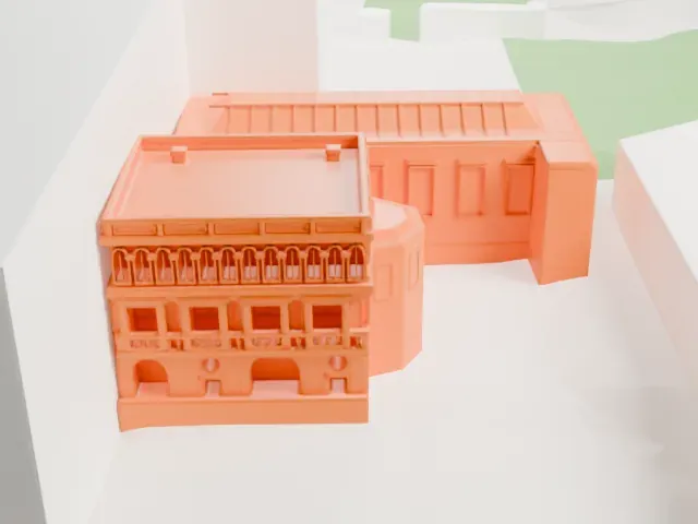 Sorolla Museum model, South view
