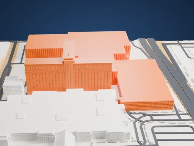 South Point Hotel, Casino & Spa model, East view
