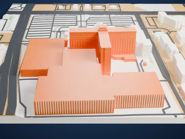 South Point Hotel, Casino & Spa model, West view