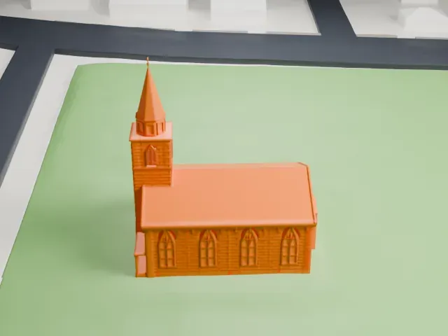 South Schraalenburgh Church model, East view