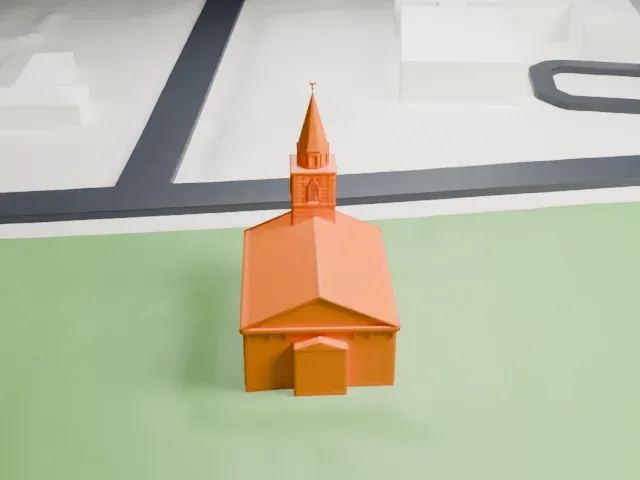 South Schraalenburgh Church model, North view