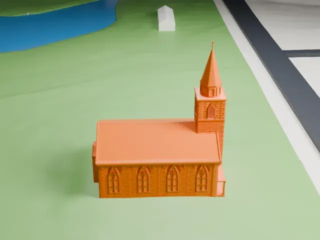 South Schraalenburgh Church model, West view