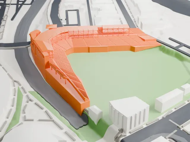 Southwest University Park model, East view