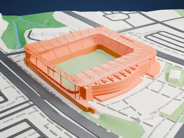 Sporting Park model, North view
