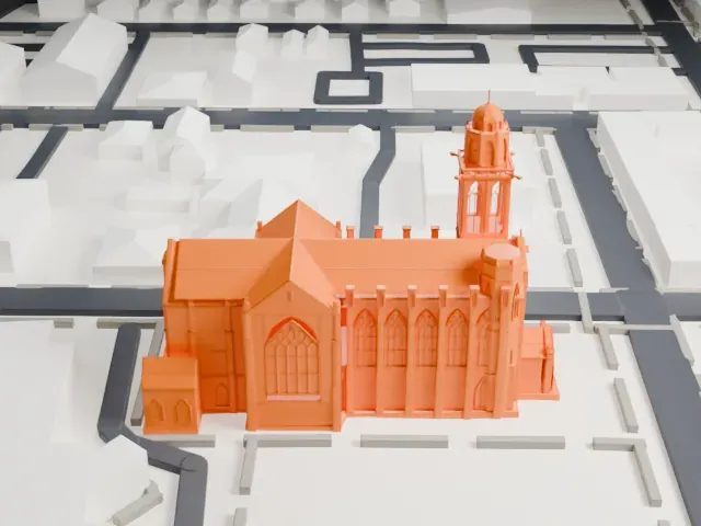 St. Agnes Cathedral, Rockville Centre model, West view