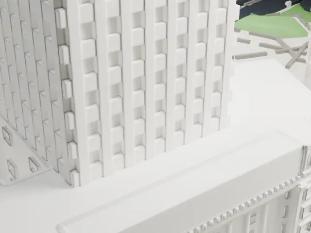 St. Andrew Church model, North view