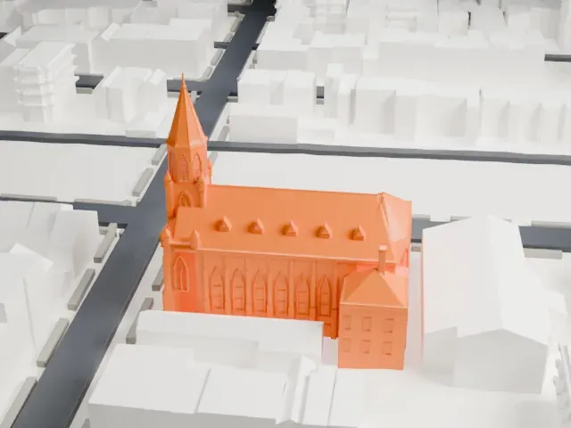 St. Anthony of Padua Catholic Church model, North view
