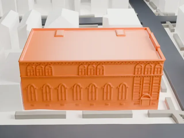 St. Anthony's Church, Bronx model, East view