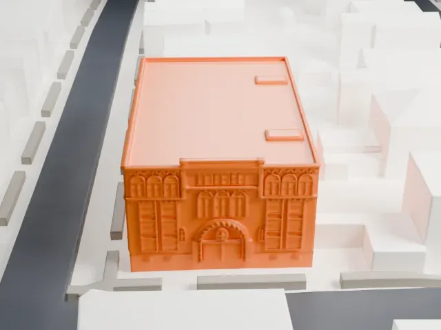 St. Anthony's Church, Bronx model, North view
