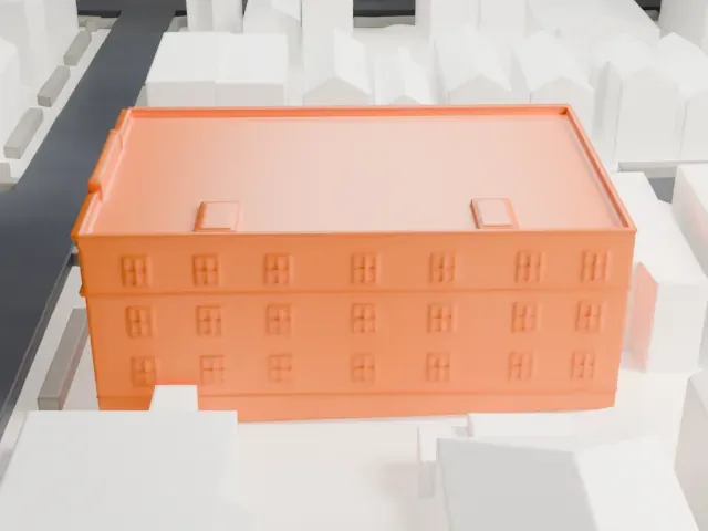 St. Anthony's Church, Bronx model, West view