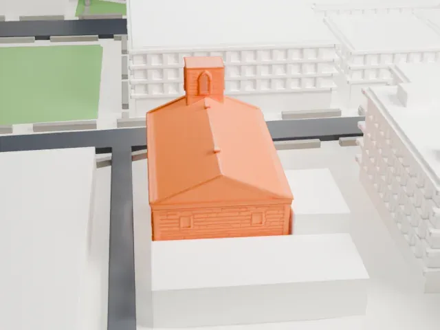 St. Augustine's Church model, South view