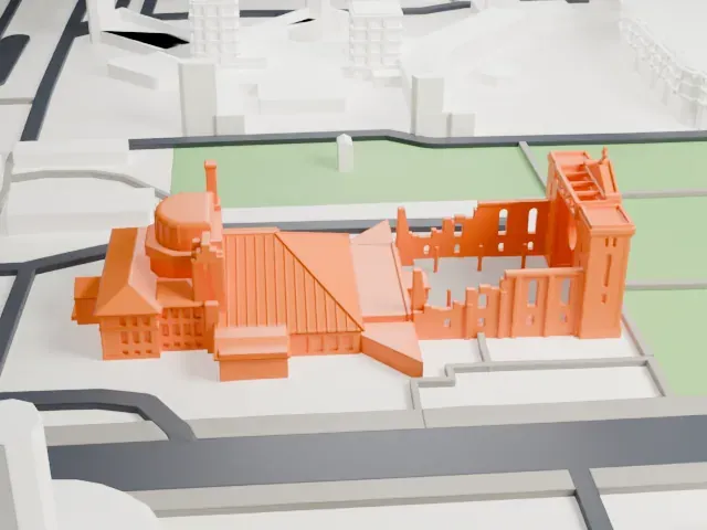 St. Boniface Cathedral model, North view