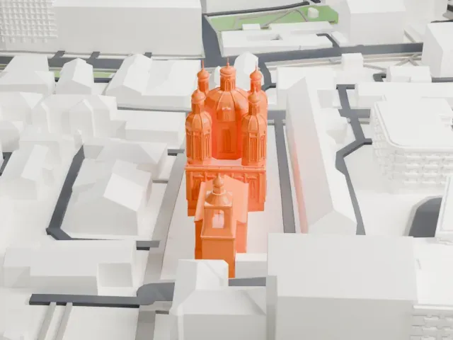 St Clement's Church, Moscow model, West view