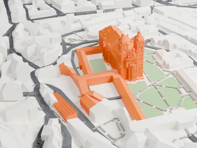 St. Gallen Cathedral model, East view
