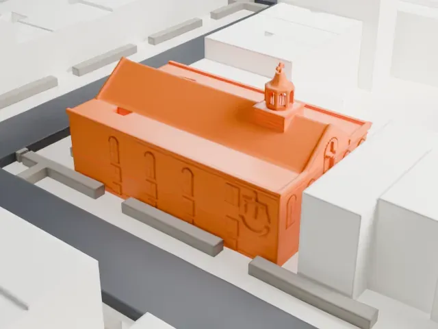 St. George Coptic Orthodox Church, Brooklyn model, South view
