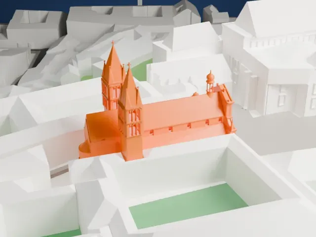 St. George's Basilica, Prague model, North view