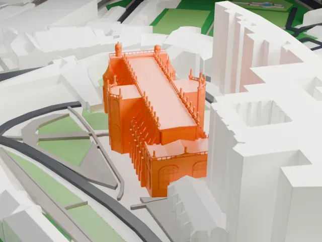 St George's Chapel, Windsor Castle model, East view