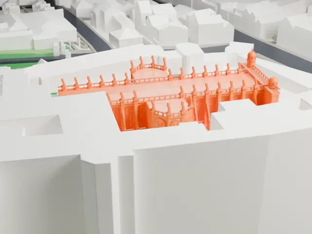 St George's Chapel, Windsor Castle model, North view