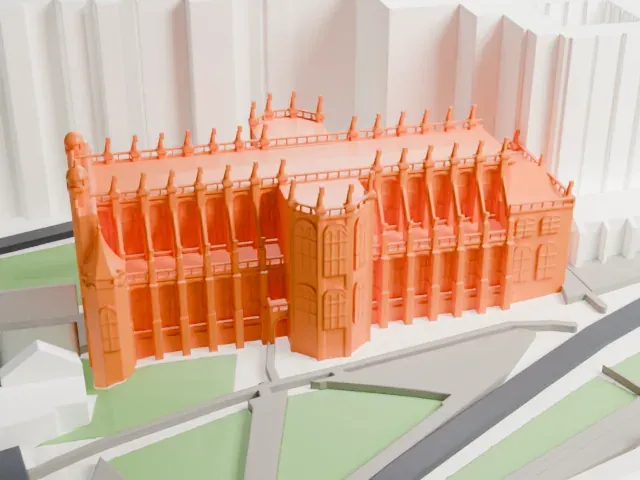 St George's Chapel, Windsor Castle model, South view