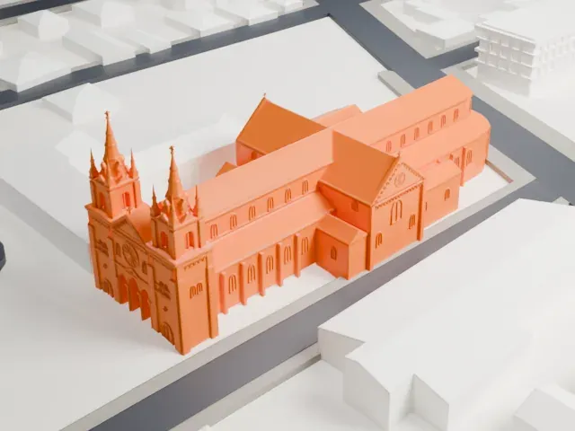 St. Hyacinth's Cathedral model, East view
