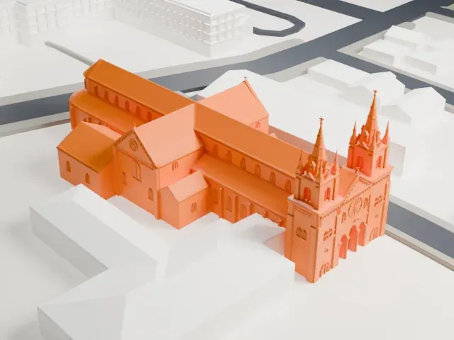 St. Hyacinth's Cathedral model, South view