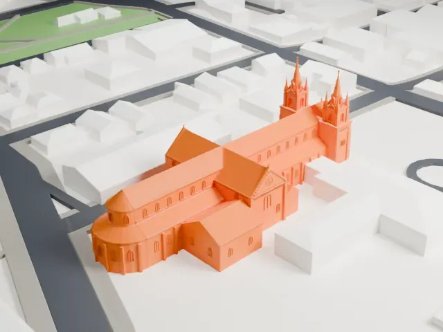 St. Hyacinth's Cathedral model, West view