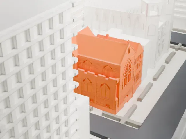 St. Ignatius of Antioch Church model, North view