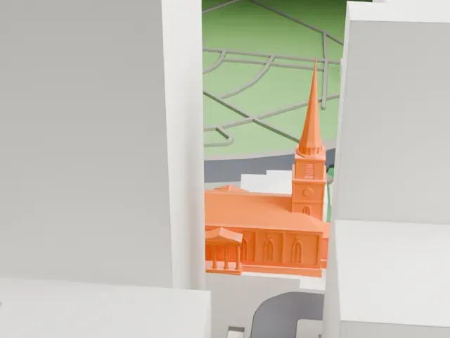 St James' Church, Sydney model, North view