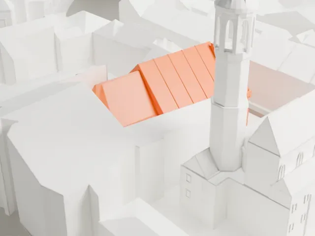 St. John's Archcathedral, Warsaw model, North view