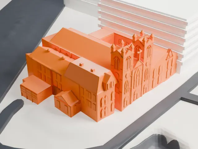 St. John's Church, Newark model, North view