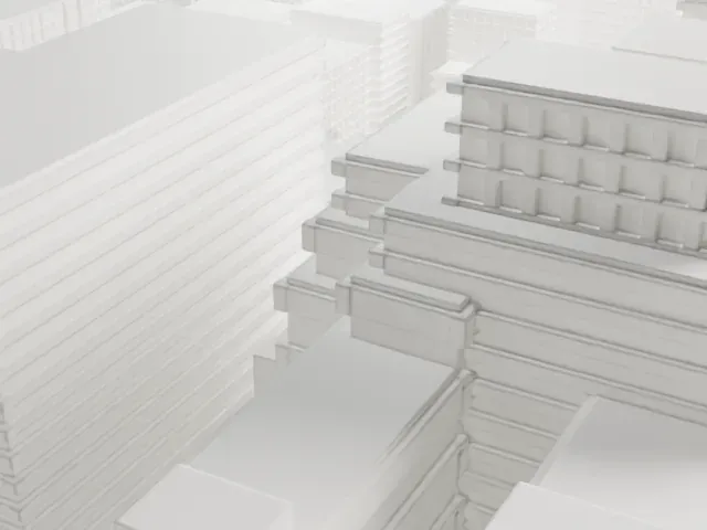 St. John the Baptist Church model, East view