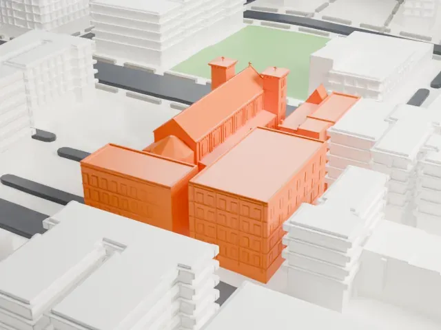 St. Luke's Church, Bronx model, North view