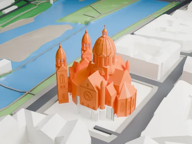 St. Luke's Church, Munich model, North view