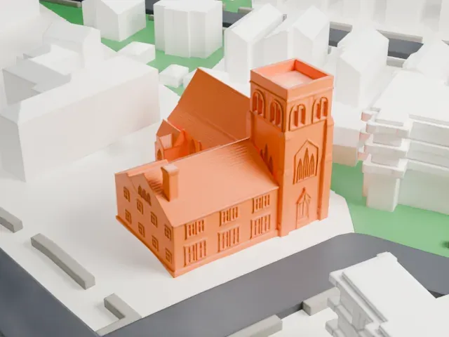 St. Luke's Episcopal Church, Queens model, North view
