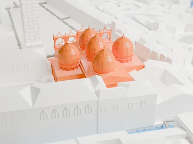 St Mark's Basilica model, East view
