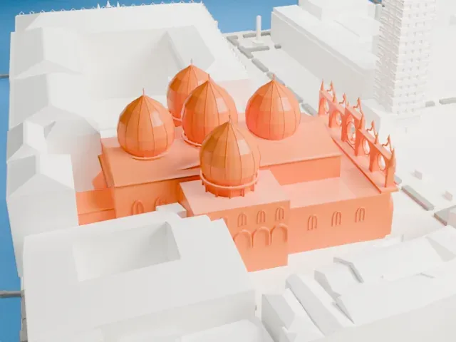 St Mark's Basilica model, North view
