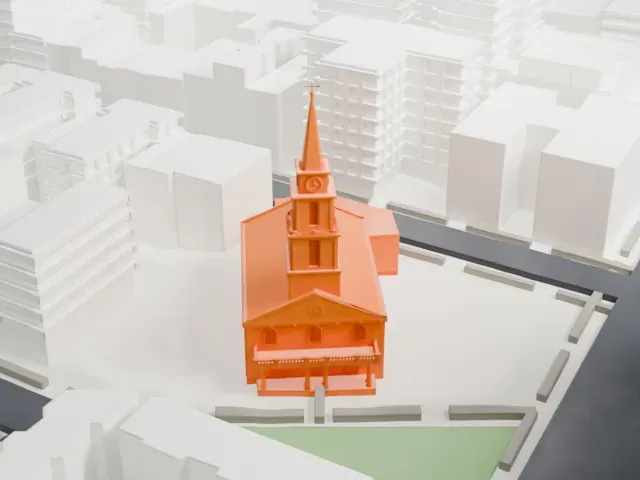 St. Mark's Church in-the-Bowery model, South view