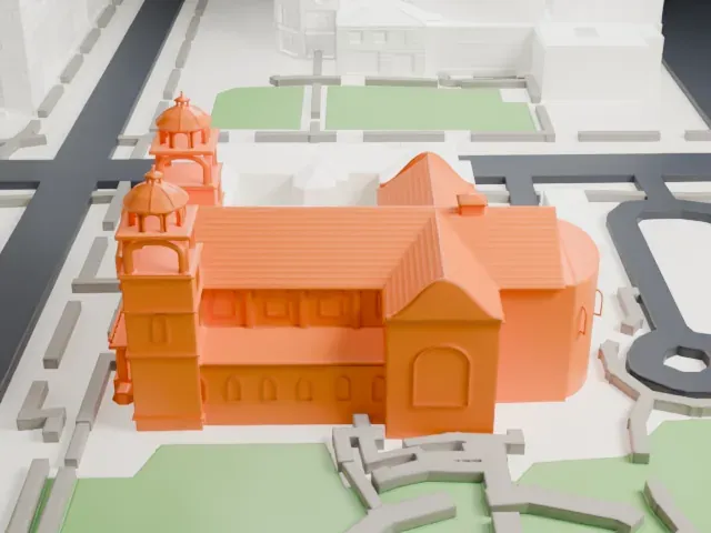 St. Mary's Basilica model, East view