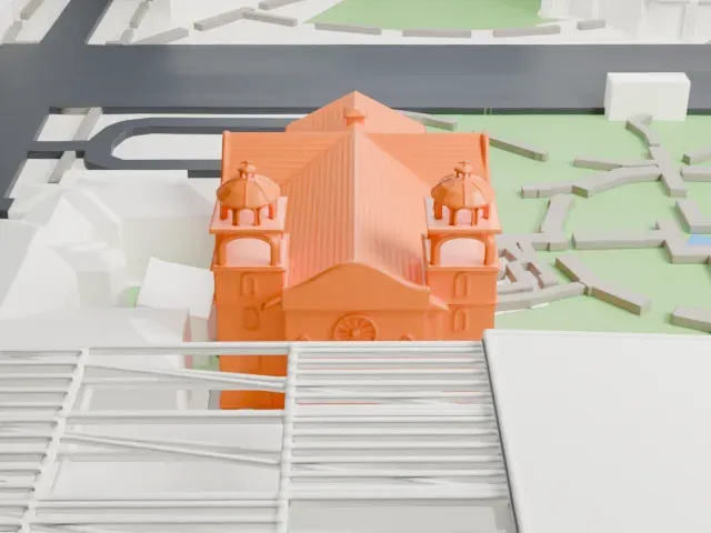 St. Mary's Basilica model, South view