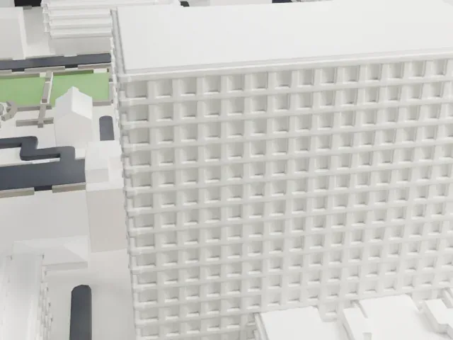 St. Mary's Episcopal Church, Brooklyn model, West view